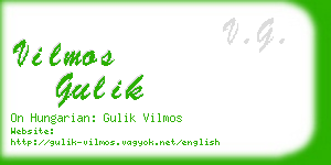 vilmos gulik business card